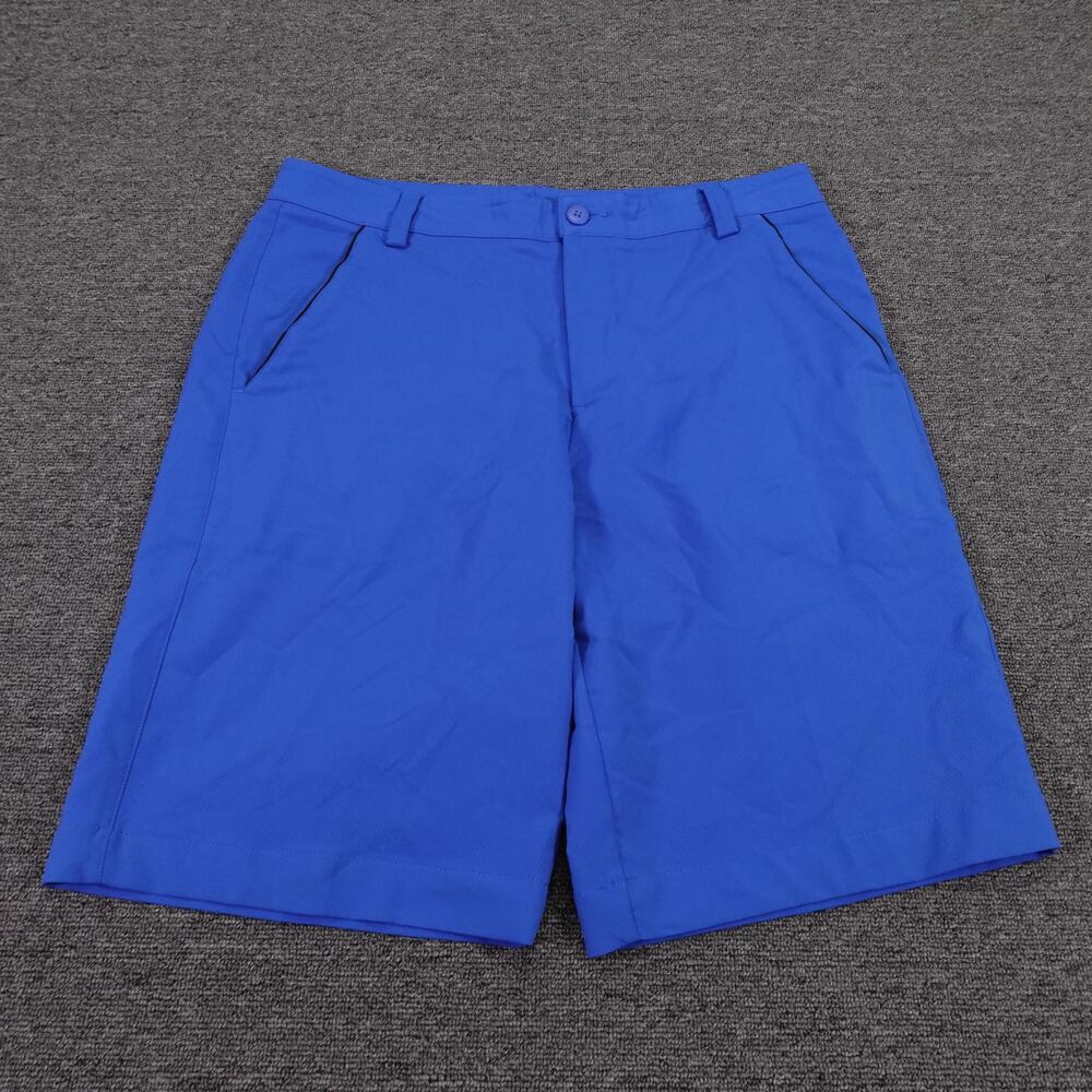 Puma Golf Shorts Mens 32 Blue Stretch 11 Inseam Pockets Athletic Casual